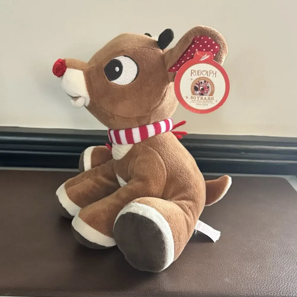 Sold! Kids Preferred RUDOLPH the Red Nosed Reindeer Sitting Plush Scarf 50 Years